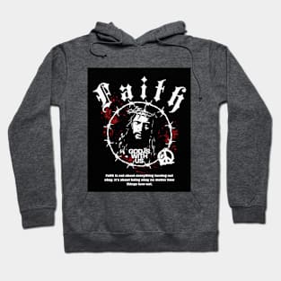 Faith, God is With Us, Jesus Christ thorn crown Hoodie